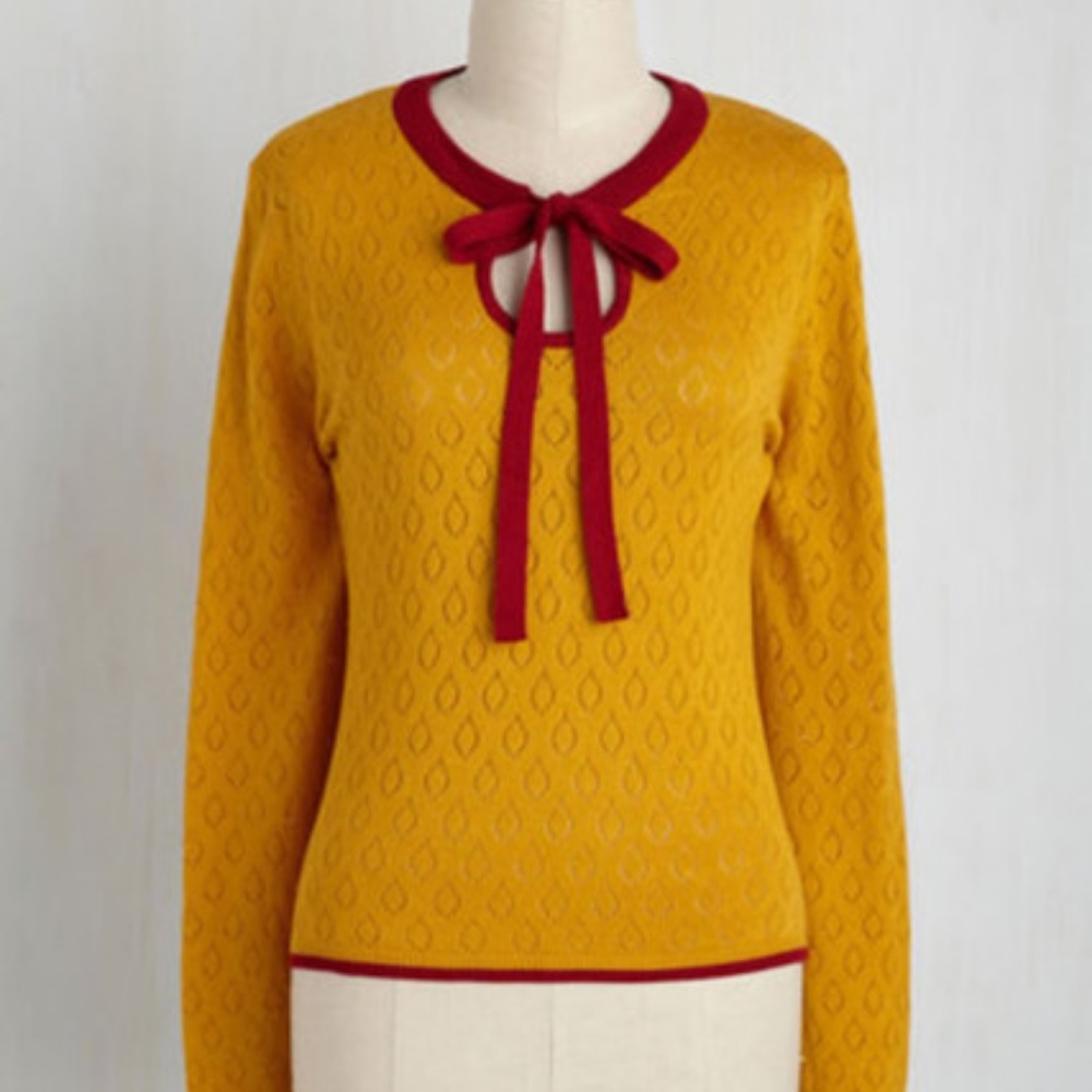 Banned Antique Market Maven Sweater Modcloth NWOT